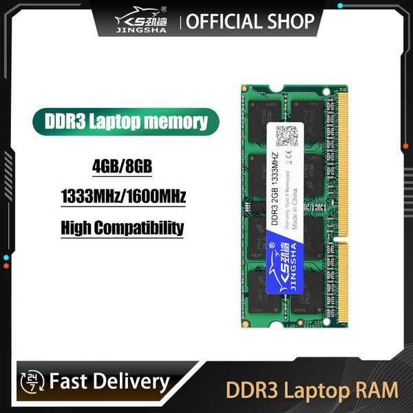 Rams Jingsha DDR3 Notebook -Speicher 4 GB 8 GB 1333 1600 1,35 V 1,5V Notebook -Speicher eignet sich für Mining -Motherboards