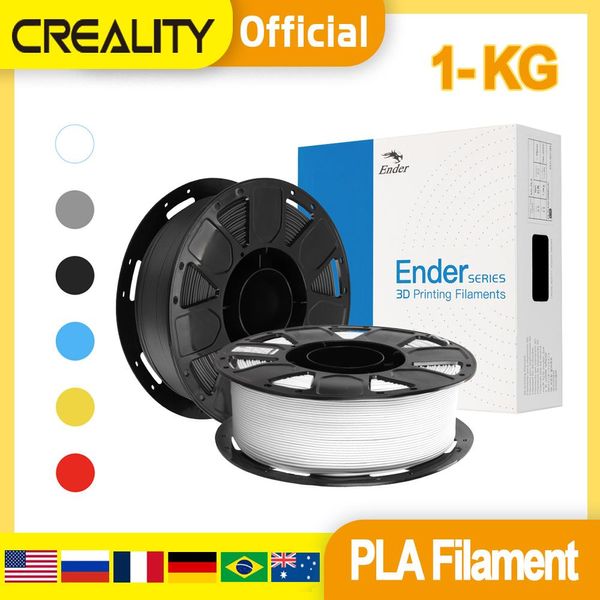 Impressora Creality Official Ender 3D Impressora consumíveis de 1,75 mm Filamento PLA 1kg PLA PLÁSTICO CONSUMPLOS FDM 3D FILAMENTO DE IMPRESSORA