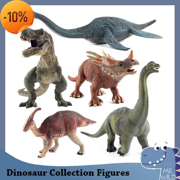 Nuovi giocattoli di dinosauro simulato Decor Jurassic Wild Life Tyrannosaurus Rex World Park Modelli di dinosauri Action Figures Accessori per auto giocattolo