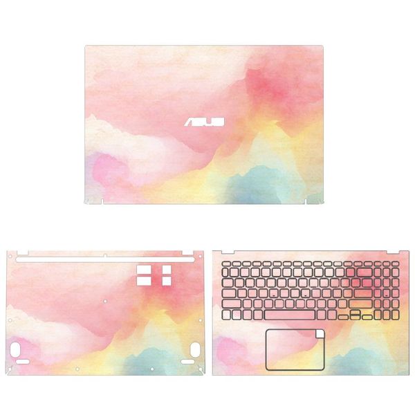 Peles de laptop skins para asus vivobook 15s 2019 y5100u v5000d v5000jp x512f a512 fx512u x512d adesivos de vinil coloridos