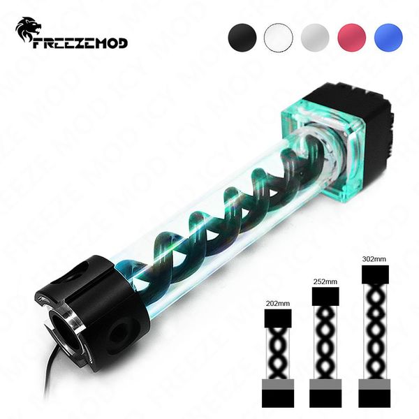 Resfriamento Freezemod 25cm DDC Bomba Tanque de água RGB One peça PWM Reservoir 4 metros Fluxo 800L/H Bomba de resfriamento líquido Mod Watercooler 200/250mm