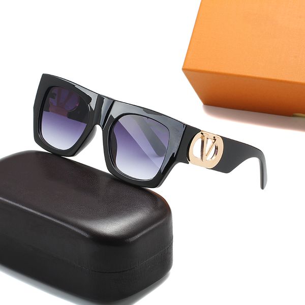 Luxuriöse Herren-Sonnenbrille, polarisiert, Sommer-Strand-Designer-Vintage-Sonnenbrille für Damen, hohle Buchstaben-Marken-Sonnenbrille, schwarz-weiße Farbe, modische Sonnenschutz-Brille