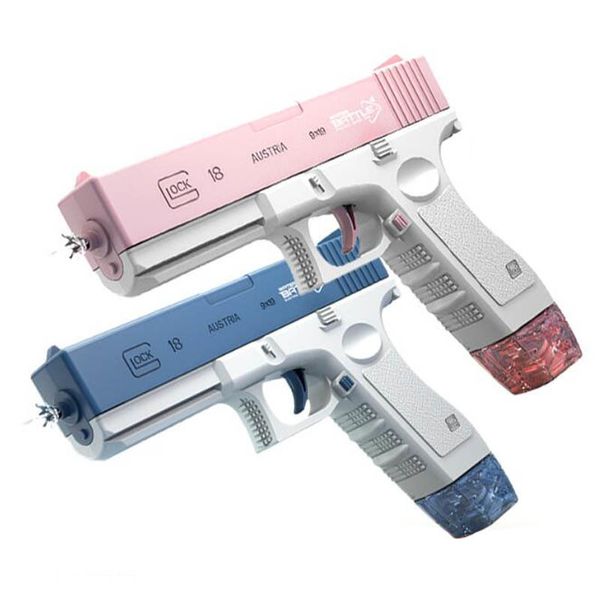 Руководство по стрельбе из оружия Glock Water Gun Portable Children Summer Beach Beach Boys Shooting Burss Gun Toys для детских игр взрослые 230526