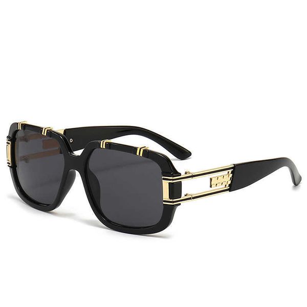 Бренд классические солнцезащитные очки Fashion Outdoor Summer Designer Sunglasses Custom Shades Square Metal Design Perlonsized Hawksbill Sun Glasses 6 Цветов Производитель
