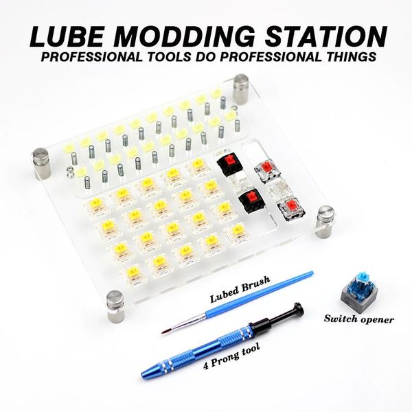 Zubehör 20 Schmiermodding Station Switches Tester Switch Opener DIY -Abdeckung Entfernungsplattform für Kirsch Gateron Custom Mechanical Tastatur