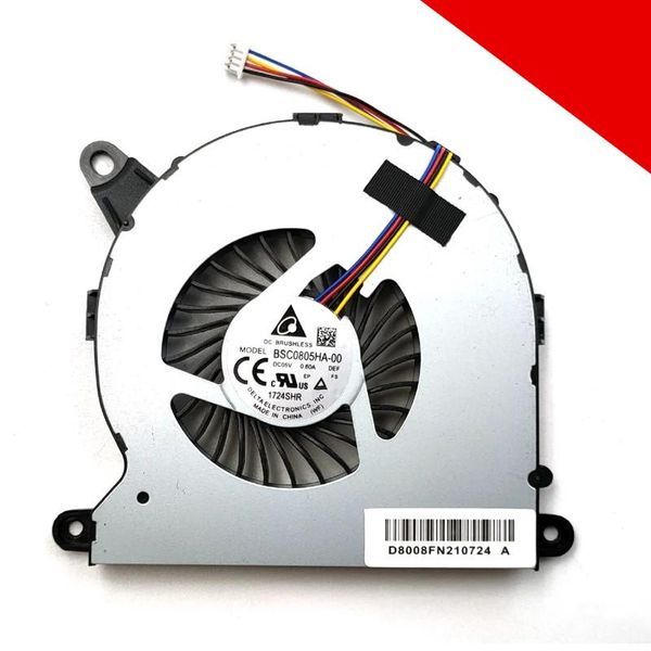 Pads Nuovi per Intel Nuc8i7beh Nuc8i5beh Nuc8i3beh Mini PC CPU di raffreddamento CPU Fan BSC0805HA00 NUC8 i3 I5 I7 Fan del computer 1Z24L9R 4 pin