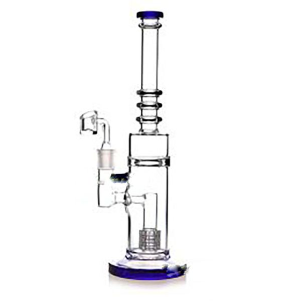 Tubo reto Bong 5mm de espessura Tubulações de água Matrix Percolator Bubbler Pipe Oil Rig Beaker Base Dab Rigs com tigela de 14mm