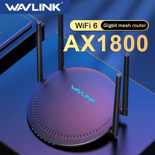 Router Wavlink AX1800 WiFi 6 Mesh 5GHz Dual Band WiFi Extender WiFi Router Signal Booster Repeater Erweitern Sie den Gigabit -Verstärker für Home EU