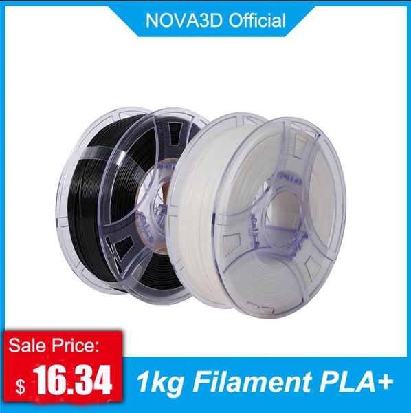 Scansione NOVA3D PLA+ filamento 1 kg stampante 3D Mega filamento 1,75 mm Materiali di stampa 3D FDM Conservabili stampante