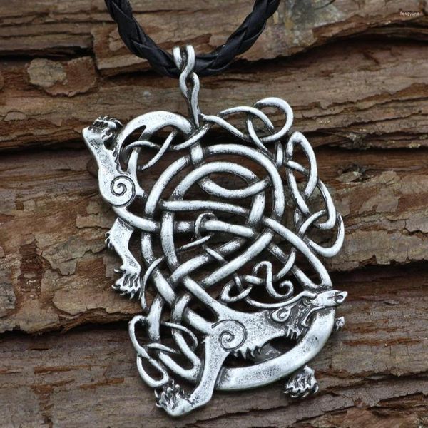 Подвесные ожерелья вы сияли средневековое оловянное дракон готическое ожерелье с норвежскими викингами Скандинавские украшения