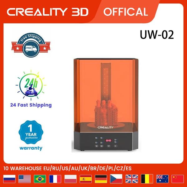 Digitalização Crealidade 3D UW02 10,1 polegadas Máquina de lavar e cura para impressoras 3D Modelos LCD SLA DLP