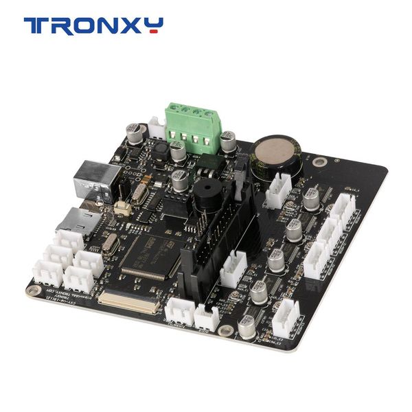Scannen von Tronxy 3D -Drucker Stummes verbessertes Mainboard mit Drahtkabel Originalversorgungsschütze Impresora X5SA 2E Serie Mainboard