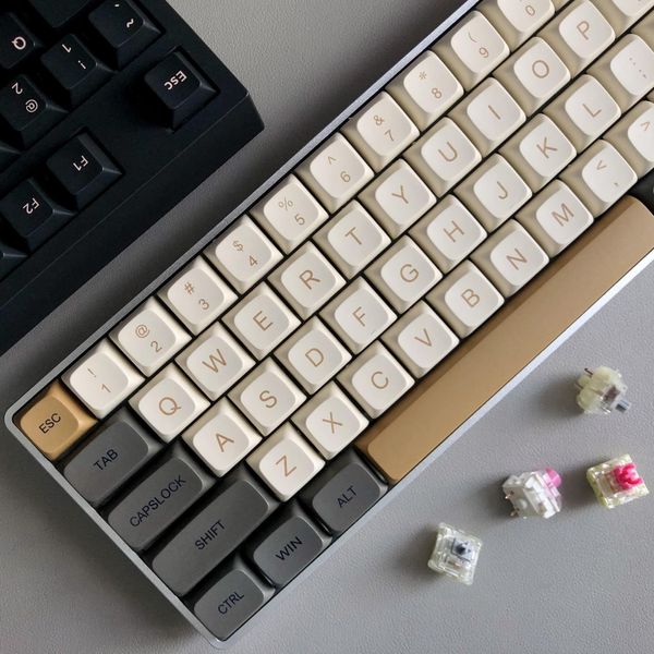 Combos 138 Tasten Dusk Key Cap für MX Switch Mechanical Keyboard XDA Profile PBT Dye Subbed Keycaps MG mit 7.0U Leertaste ISO Enter