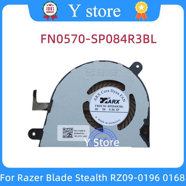 Pedler y Mağaza CPU Razer Blade Stealth için Soğutma Fanları RZ090196 RZ090168 Dizüstü Bilgisayar Soğutucu Radyatör Fan FN0570SP084R3BL SP084R3DL