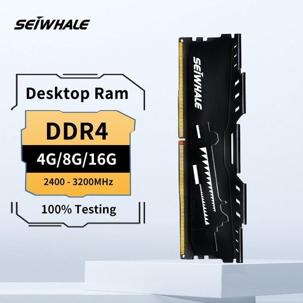 Box Seiwhale Memoria Ram DDR4 8GB 16GB 32GB 2666MHz 3200MHz 3600MHz Memoria desktop udimm compatibile con AMD Ryzen Intel