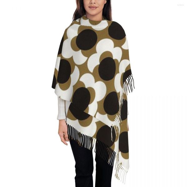 Schals Individuell bedruckter Orla Kiely Tapetenschal Männer Frauen Winter Warme Blumen Blumen Retro Schal Wrap