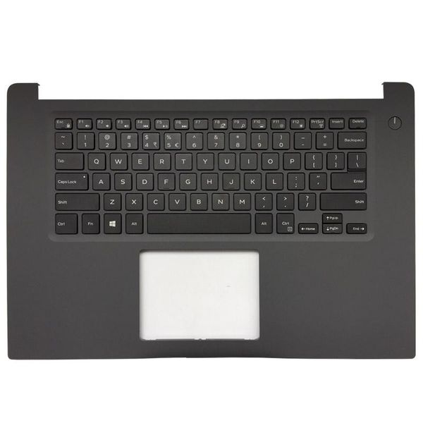 Teclado de laptop novo dos EUA para Dell Inspiron 15 7560 7572 157000 Teclado retroiluminado com tampa superior de palm -palestra