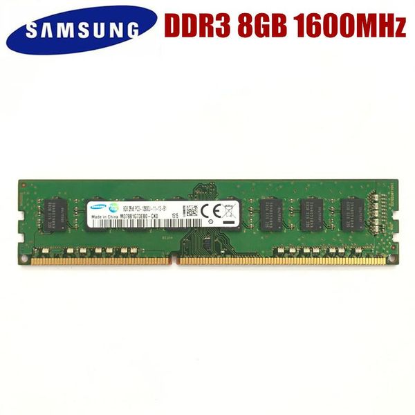 Rams Samsung 8GB DDR3 PC3 PC3L 12800U DDR3 1600MHz Desktop RAM Memoria desktop 8GB PC3 PC3L 12800U DDR3 1600 MHz