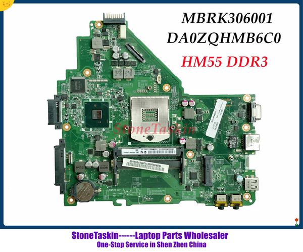 Anakart Stonetaskin MBRK306001 Acer Aspire için MBRK301001 4739 4339 Laptop Anakart DA0ZQHMB6C0 HM55 UMA DDR3% 100 Test Edildi