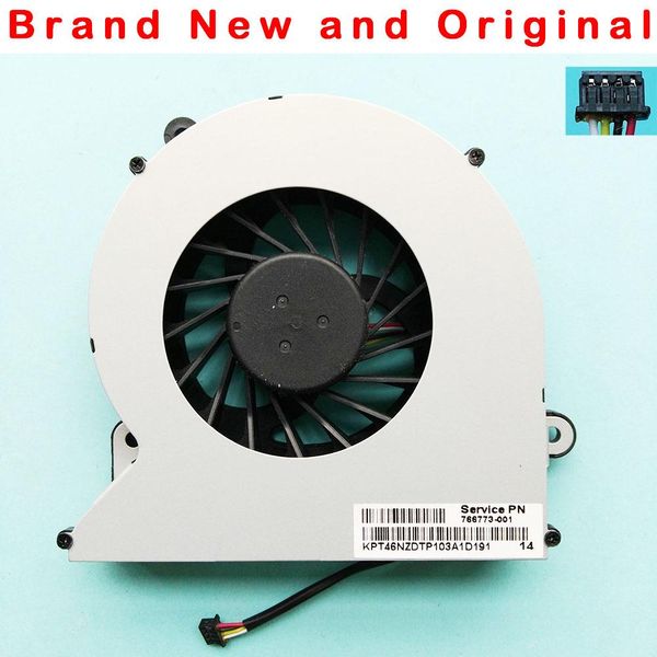 Pads Новый оригинальный вентилятор охлаждения процессора для HP Envy 23O014 All in One CPU Fan Cooler 766773001