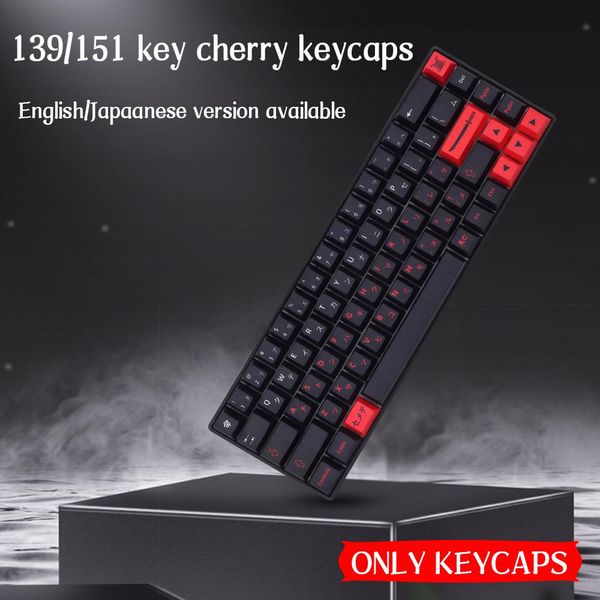 Accessori GMK Bushido Clone KeyCap Set Key Caps Profilo di ciliegia PBT 5Side Sublimation Tastiera meccanica 61/68/84/87/104/108 compatibile