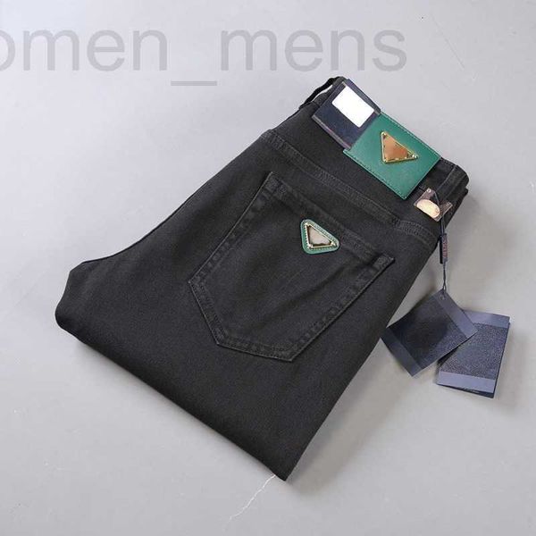 Calça de jeans masculina calça calça calça de moda zíper de controle de acesso a homens mulheres calças jeans de ajuste slim cwp0