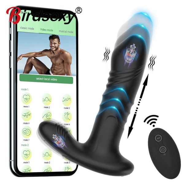 Männliches Prostata-Massagegerät, Bluetooth-Anwendung, Vibratoren, Sexspielzeug, Männer-Masturbator, Analplug für Erwachsene, 18