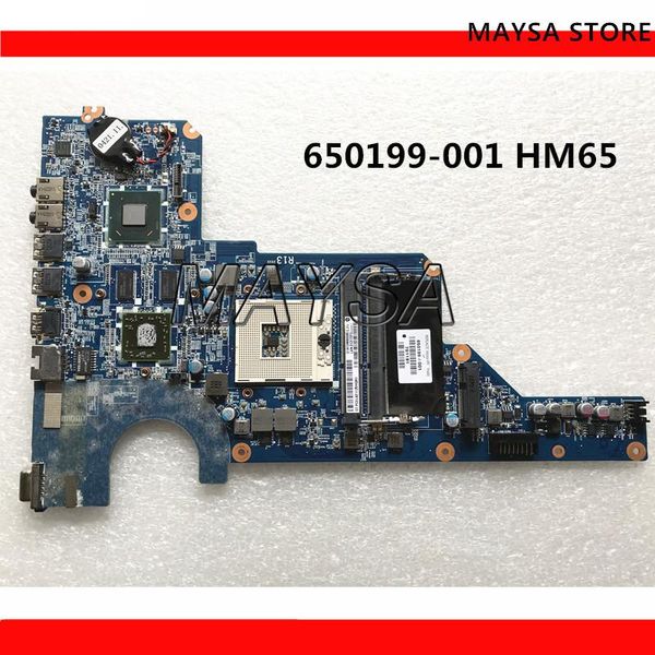 Материнская плата высокого качества MB 650199001 для HP Pavilion G4 G6 G7 Материнская плата ноутбука DA0R13MB6E1 / DA0R13MB6E0 HM65 HD6470 1 ГБ PGA989 DDR3