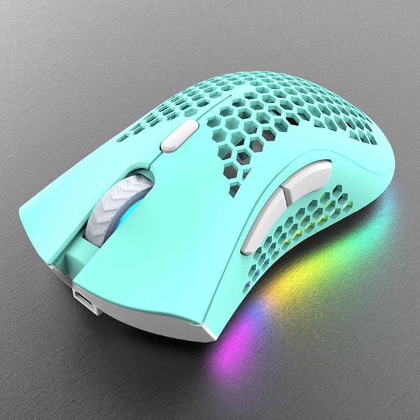 Mouse profissional sem fio 2.4g usb gamer mouse 4000dpi design ergonômico rgb mouse para jogos para pc laptop lol gamer