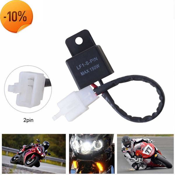 Nuova motocicletta 2 pin 12V relè di controllo della velocità del segnale LED elettronico indicatori di direzione lampeggiatore lampeggiante lampeggiatore relè parti del motociclo