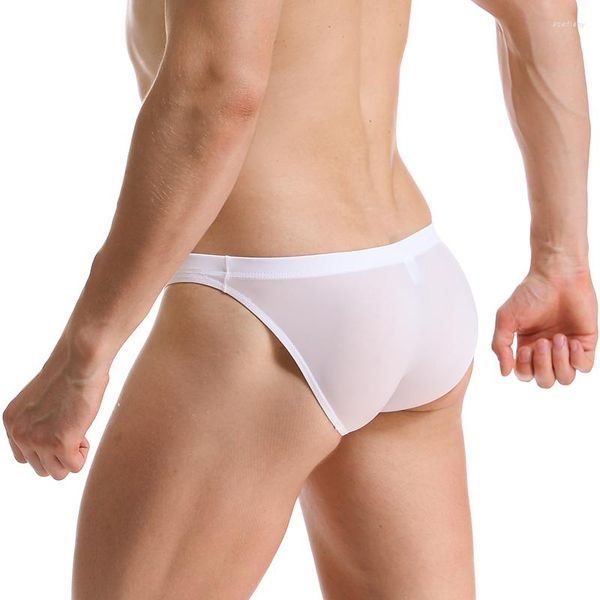 Mutande Uomo Seta Ghiaccio Slip Intimo Vita Bassa Sezione Sottile Traspirante Alta Elasticità Bikini Slip Homme