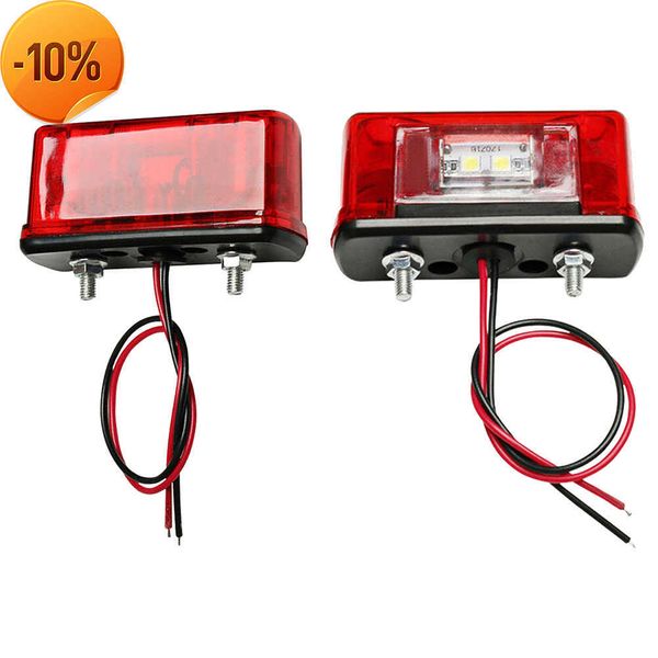 New Waterproof Car 4 LED Fanale posteriore Lampada posteriore Coppia Rimorchio per barche 10-30V Parti posteriori per rimorchio Camion Illuminazione per auto Luce targa