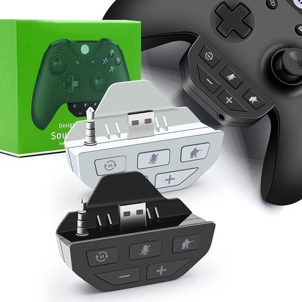 Adaptador para Xbox One X/S Controlador Interior do Somente Estéreo DONGLE ADAPTER DE ADAPTOR DE AUDIONENTES DE ADAPLOPELO DE ADAPLOPE