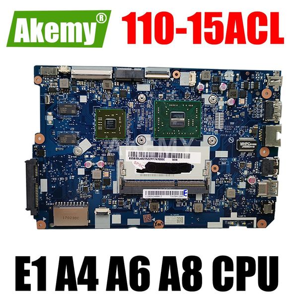 Placa -mãe NMA841 Placa -mãe para Lenovo Ideapad 11015ACl Planto -mãe do laptop com E1 A4 A6 A8 AMD CPU V2GB GPU