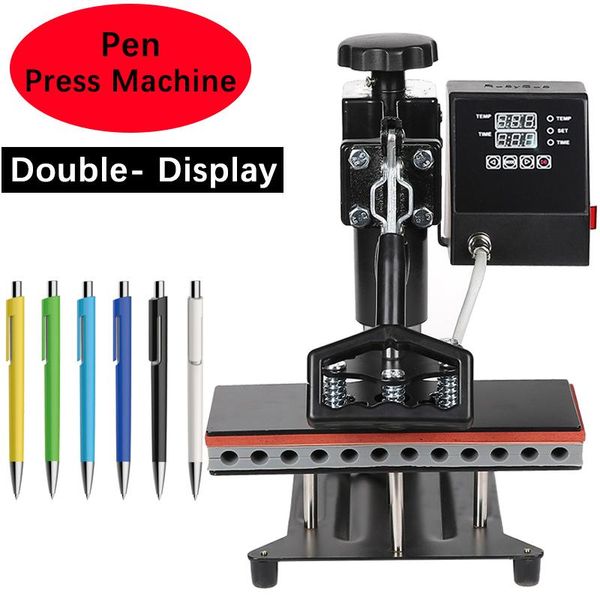 Drucker 12 in 1 Sublimation Stift Wärme Pressemaschinen -Maschinen Ball Stiftübertragung Druckmaschine DIY -Druck 12 Stcs einmal