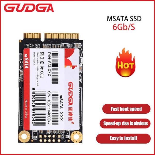 GUDGA MSATA SSD 16GB 32 GB 28 GB Disco rigido a stato solido interno 3x5cm Mini sataiii per accessori per computer PC laptop desktop