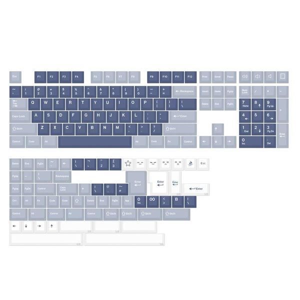 Accessori 173 per tastie di tastie di keycap del profilo di ciliegia chiave PBT set di tastie di tastiera viola per GK61/64/68/84/980 Tastiera meccanica per il tasto C B36A