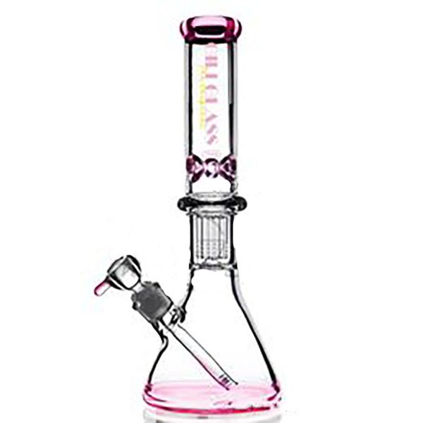 Copo de vidro Bong Tubo Grande Alto ZOB 8 Braço Árvore Percolador Bongs Hookah Heady Bong Fumar Água Pi