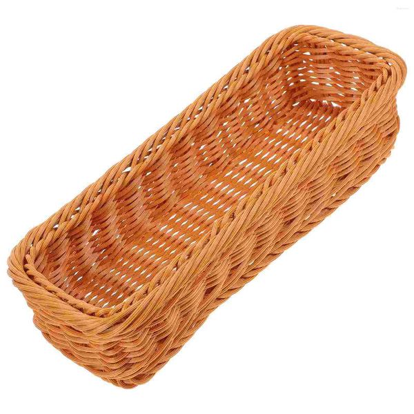 Set di stoviglie Cestino portaoggetti in rattan Cestini intrecciati in alghe Cestini da cucina Scaffale