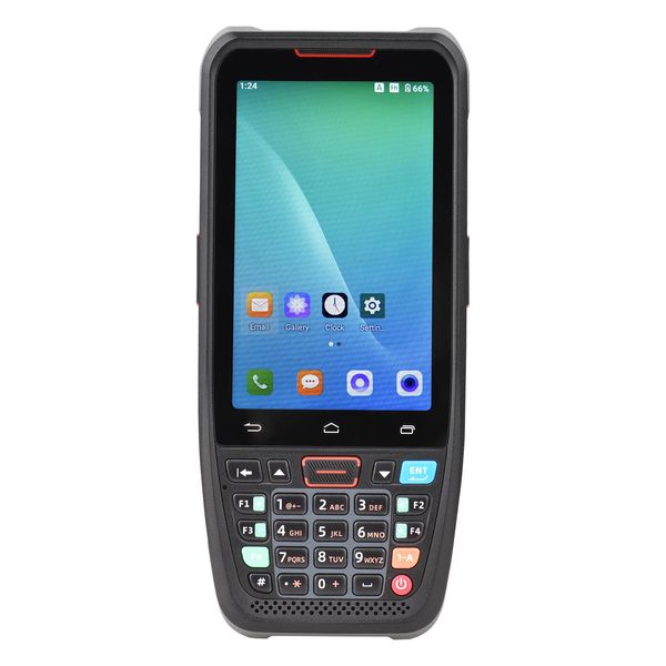 Scanners Handheld POS Android 10.0 PDA Terminal 1d/2d/QR Scanner de código de barras Suporte 2/3/4g WiFi Bt com tela sensível ao toque de 4,0 polegadas para supermercado