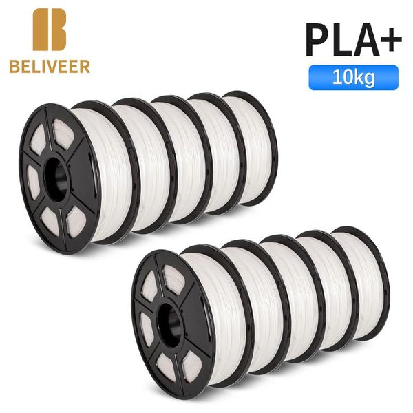 Digitalização 3D Filamento PLA Plus Para caneta 3D 1,75 mm 10 Rolls / Set Reabilts Bendable NONTOXIC FAST REMBRA PRIMERLA LIDELAS DIY GEST DIY