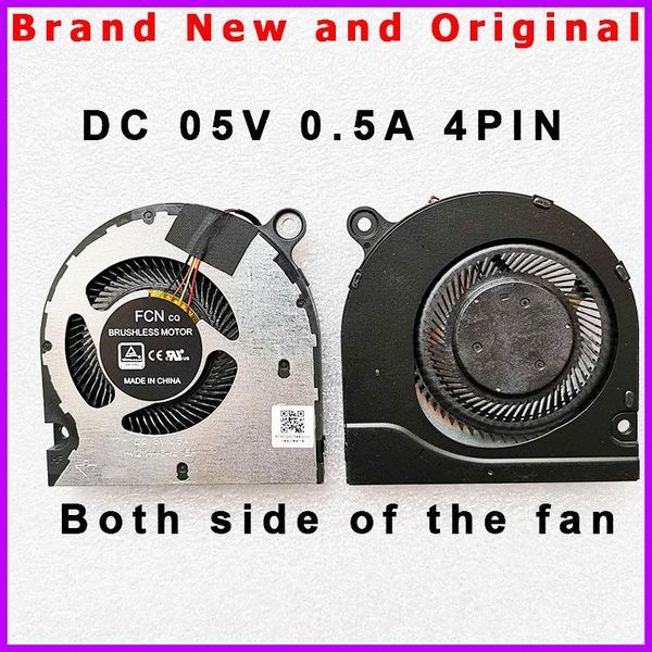 Pads Laptop CPU Cooling Fan Radiator для Acer Travelmate TM P2 TMP21552 P214 P215 FCNDQ5D566G002 DC5V 0,5A