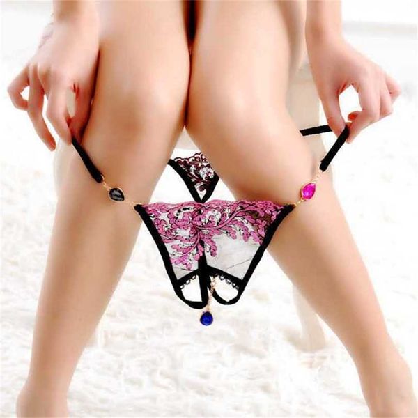 20% OFF Ribbon Factory Store Sexy lingerie especial calças de renda com colares abertos pulseiras sexuais no peito roupas íntimas femininas sexy