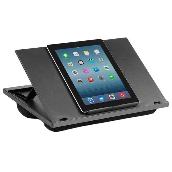 Stand Ajustável Caps de laps com 7 ângulos ajustáveis e almofadas duplas iPad MacBook laptop Stand Car Desk de trabalho Soporte Notebook