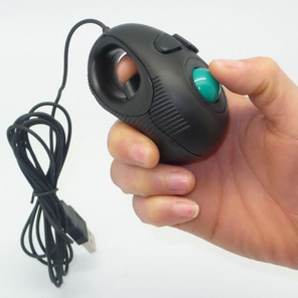 Mäuse HS01 Wired Mouse Neu Finger HandHeld 4D USB Mini Maus Tragbare Trackball Maus Wired Maus für PC Laptop Computer Zubehör