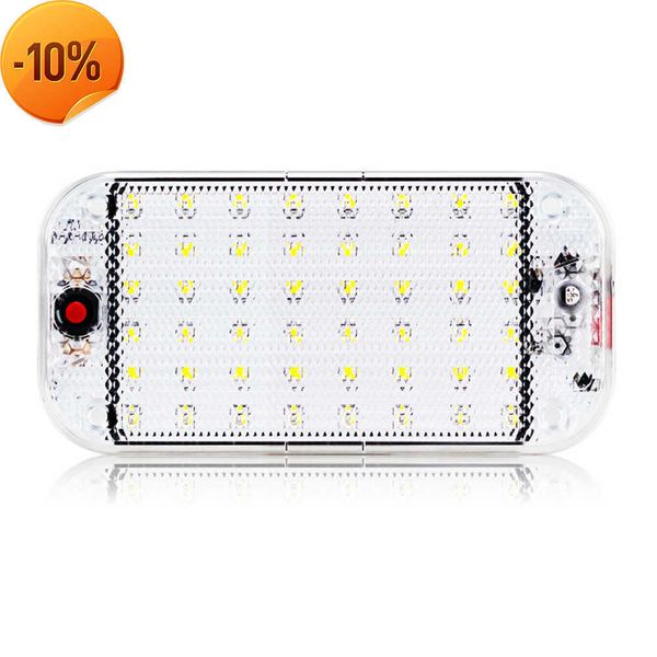 Nuovo 12V 24V 48LED Truck Car interior COB Light LED Lampada Super Bright Cold White per Boat Light Reading Dome Light Vehicles 12-85V