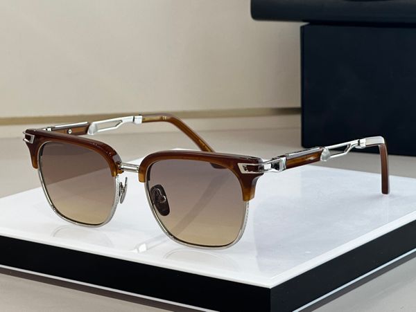 Óculos de sol luxuosos de luxo masculino de sol dos óculos de sol novo design minimalista de primeira classe de qualidade de 18kip feminino glasses de sol nobre temperamento de celebridades