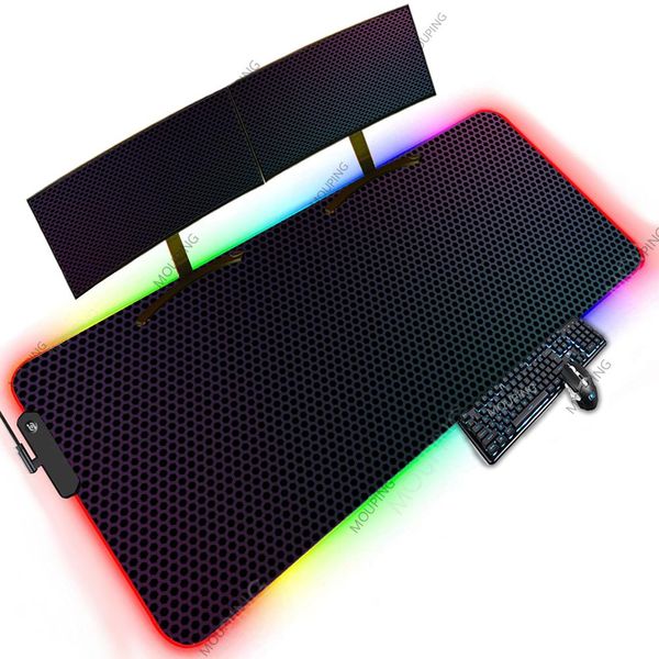 Almofadas Preto Mouse Pad 1200x600 Xxxl Gaming Acessórios RGB Tapetes com Backlight Extra Grande Tapete de Mesa 100x50 Mousepad Empresa Gamer Art