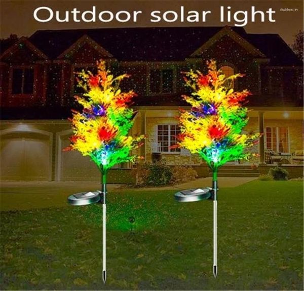 Luzes solares Ciprestes de grama impermeabilizada Decoração de jardim Lâmpada Lâmpada Lâmpada de Natal Luz ao ar livre 1 - 2