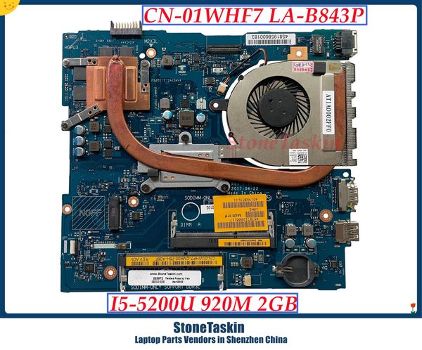 Материнская плата Stonetaskin CN01WHF7 для Dell Inspiron 15 5458 5558 Материнская плата Materboard AAL10 LAB843P I55200U или I75500U 920M 2 ГБ обновление